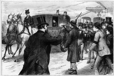 Angreb på dronning af England Victoria - den 2. marts af Unknown artist