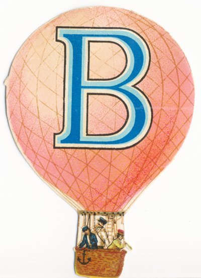 B: Ballon (varmluftballon) af Unknown artist