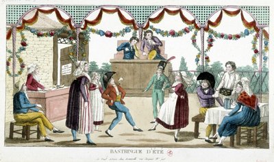 Bold: Sommerbastringue, n.d., slutningen af 1700-tallet af Unknown artist