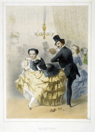 Bold: Valentino, omkring 1860 af Unknown artist