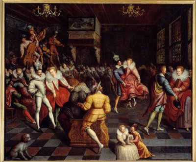 Bal på banen af Valois Anonym maleri. 16. århundrede. Søn 1,63x1,94 m Rennes, musee des Beaux Arts af Unknown artist