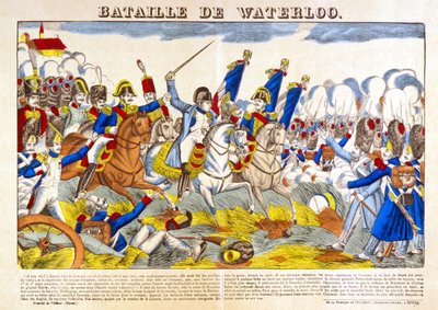 Slaget ved Waterloo (1815). af Unknown artist