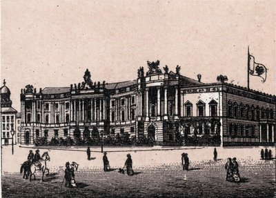 Berlin, Tyskland: udsigt over kejserpaladset Kejserens slot). i "" Verden illustrerer 168 visninger"" Udateret (slutningen af det 19. århundrede) af Unknown artist