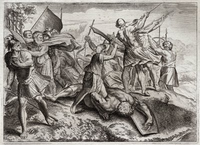 Bible of Royaumont, Gamle Testamente: Jonas Pontiff. Jonathas (Jonathan) efterfølger sin bror Judas Machabee (Maccabee, Macabee) i spidsen for oprøret mod Seleuciderne. Han vandt flere sejre. Diodot Tryphon overrasker ham endelig ved forræderi af Unknown artist