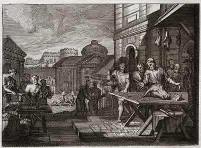 Bibelen fra Royaumont, Det Gamle Testamente: Samarias belejring. Kongen af Syrien belejrede byen Samaria og reducerede den til en frygtelig hungersnød. Illustration fra 1811. af Unknown artist