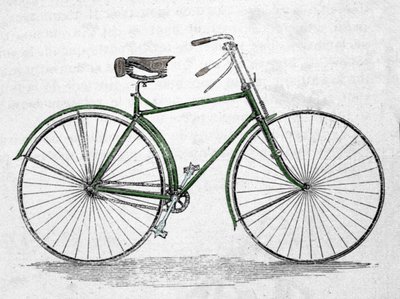Cykelmodel med stel. af Unknown artist