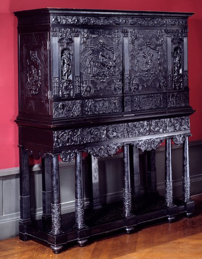 Kabinet i Ebene Horatius Cocles, romerske helte, forsvarer Sublicius -broen i Rom mod angrebet af etruskerne i Porsenna i 507 f.Kr. Omkring 1645 Paris. Louvre Museum af Unknown artist