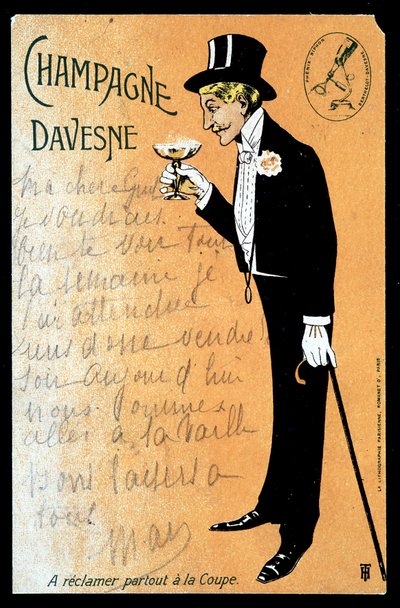 Champagne Davesne, begyndelsen af det 20. århundrede af Unknown Artist