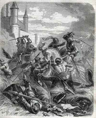 Charles III, kendt som Charles of Duras (Durazzo) konge af Napoli, gik ind i Napoli med folkets hjælp den 16. juli af Unknown artist