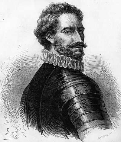 Charles de Montpensier (1490-1527), hertug af Bourbon og Connetable af Frankrig. Indgravering af det 19. århundrede. af Unknown artist