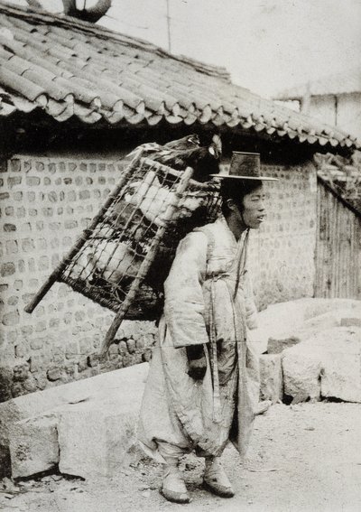 Kyllingehandler, Korea, slutningen af det 19. århundrede af Unknown artist