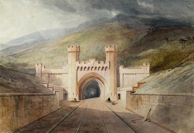 Clayton Tunnel Railway Portal af Unknown artist