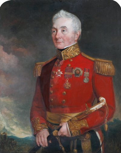 Oberst (senere general) Sir James Archibald Hope (1785-1871), i general officers uniform af Unknown artist
