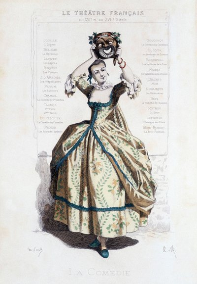 Omslag til bogen "Fransk teater i det 16. og 17. århundrede forud for Moliere" af Edouard Fournier. af Unknown artist