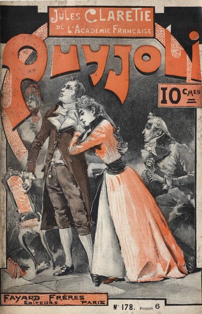 Omslag til romanen "" Puyjoli"" (1890) af Jules CLARETIE (1840-1913). af Unknown artist