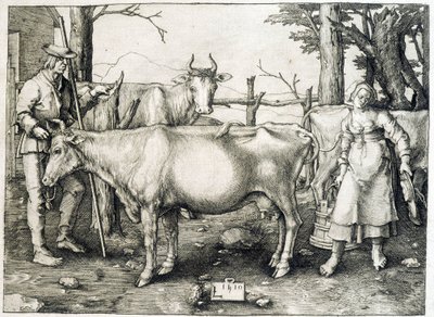 Cowl og mejeri i Holland af Unknown artist