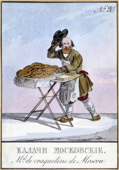 Krakkere fra Moskva i det 19. århundrede. af Unknown artist