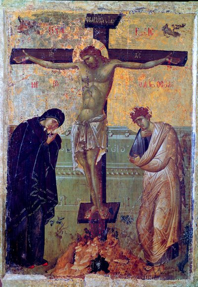 Korsfæstelse (ikon fra det 13. århundrede) af Unknown artist