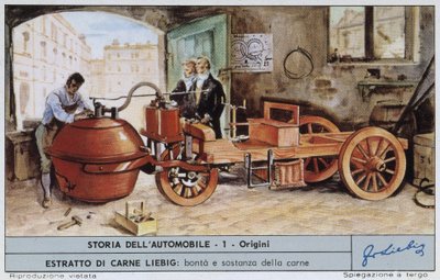 Cugnot Fardier - Chromo. Liebig af Unknown artist