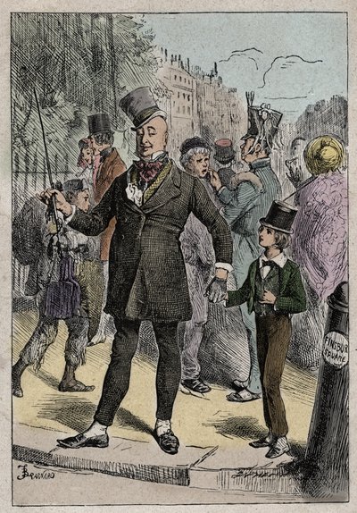 David Copperfield og Mr. Micawber, illustration fra 