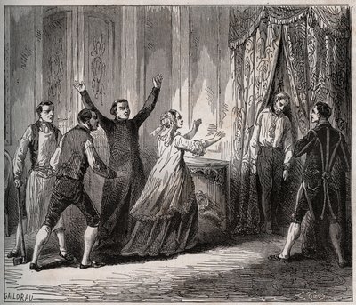 Prinsen af Condés død (Louis VI Henri de Bourbon Conde af Unknown artist