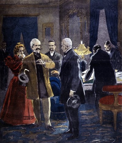 Dreyfus sag. Anholdelsen af kommandør Esterhazy af Unknown artist