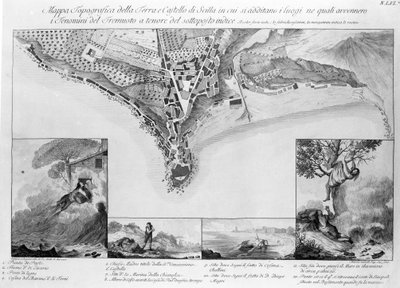 Jordskælv, der fandt sted i Scilla (Italien) i 1783. af Unknown artist