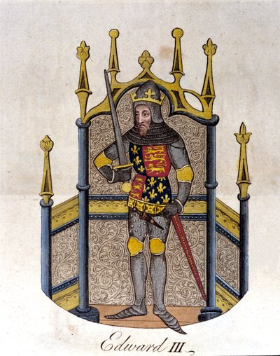 Edward III, konge af England (1312-1377). af Unknown artist