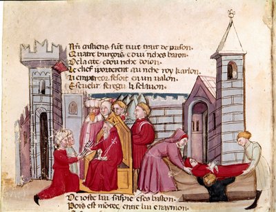 Indrejse til Spanien (miniature af Unknown artist