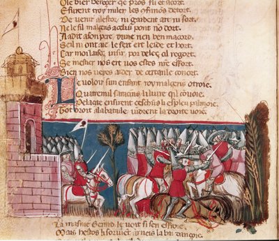 Indrejse til Spanien (miniature af Unknown artist