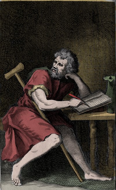 Epictete - EPICTETUS Græsk stoisk filosof af Unknown artist