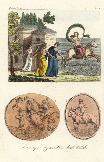 Europa som afbildet af de gamle af Unknown artist