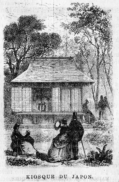 Udstilling Universelle de Paris i 1867: Japans kiosk. af Unknown artist