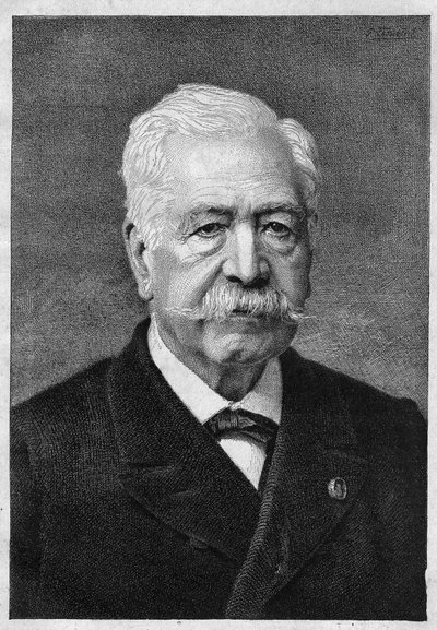Ferdinand de Lesseps (1805-1894), fransk diplomat og administrator. af Unknown artist