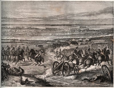 Første koalition: Slaget ved La Favorite (Italien), januar 1797, mellem Napoleons franske tropper og den østrigske hær under det første italienske felttog (1796-1797) - Slaget ved La Favorite, Italien, 25 Nivose, år 5 (januar) 1797). En forlovelse duri af Unknown artist