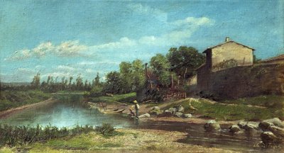 Fisherman (tempera på panel) af Unknown artist