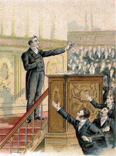 François Guizot (1789-1874), fransk historiker og politiker i Deputeretkammeret i 1844. af Unknown artist