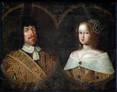 Frederik III af Danmark og hans hustru Sofia Amalia af Brunswick-Lyneburg, ca. 1643 (olie på lærred) af Unknown artist
