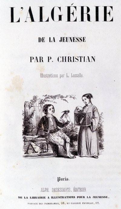 Frontispice af bogen "Algeriet gennem ungdom"" af P.Christian af Unknown artist