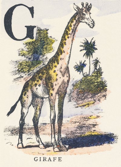G: giraf af Unknown artist