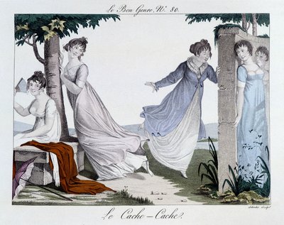 Gemmeleg (Cache Cache) - i "" The Good Genre"", n¡80, begyndelsen af det 19. århundrede af Unknown artist