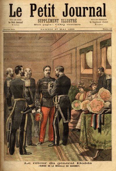 General Alfred Dodds (1842-1922), efter at have udmærket sig under missioner til Indokina og pacificeret Senegal, ledede han Dahomey-kampagnen og modtog Dahomey-medaljen, overrakt af generalkommissæren for flåden Hanes. Selvas samling af Unknown artist