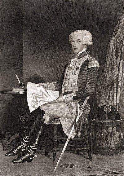 General La Fayette (1757-1834). af Unknown artist