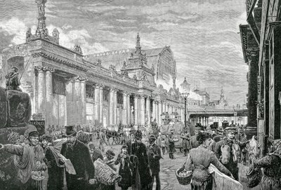Tysk Rige eller Andet Rige (1871-1918): Socialistisk demonstration på Berlins markedsplads, 25. februar af Unknown artist