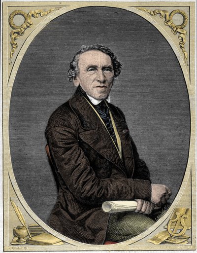 Giacomo Meyerbeer (1791-1864), tysk komponist. af Unknown artist