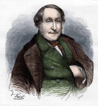 Gioacchino Rossini (1792-1868), italiensk komponist af Unknown artist