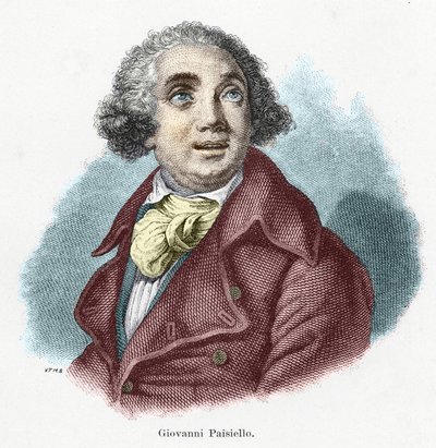 Giovanni Paisiello (eller Nazioniello) (1740-1816), italiensk komponist. af Unknown artist