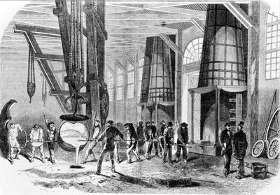 Grenelle støberi i 1885. af Unknown artist