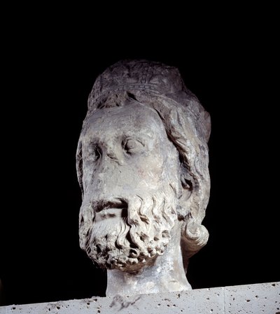 Leder af Judas konge fra katedralen Notre Dame de Paris. Omkring 1220-1230 Paris, Nationalmuseet for middelalderen, Thermes de Cluny af Unknown artist