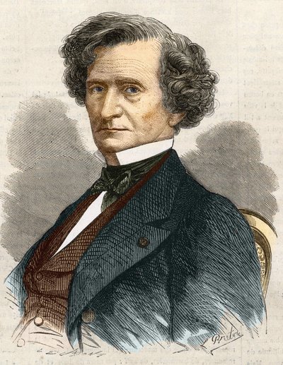 Hector Louis Berlioz fransk komponist (1803-1869). af Unknown artist